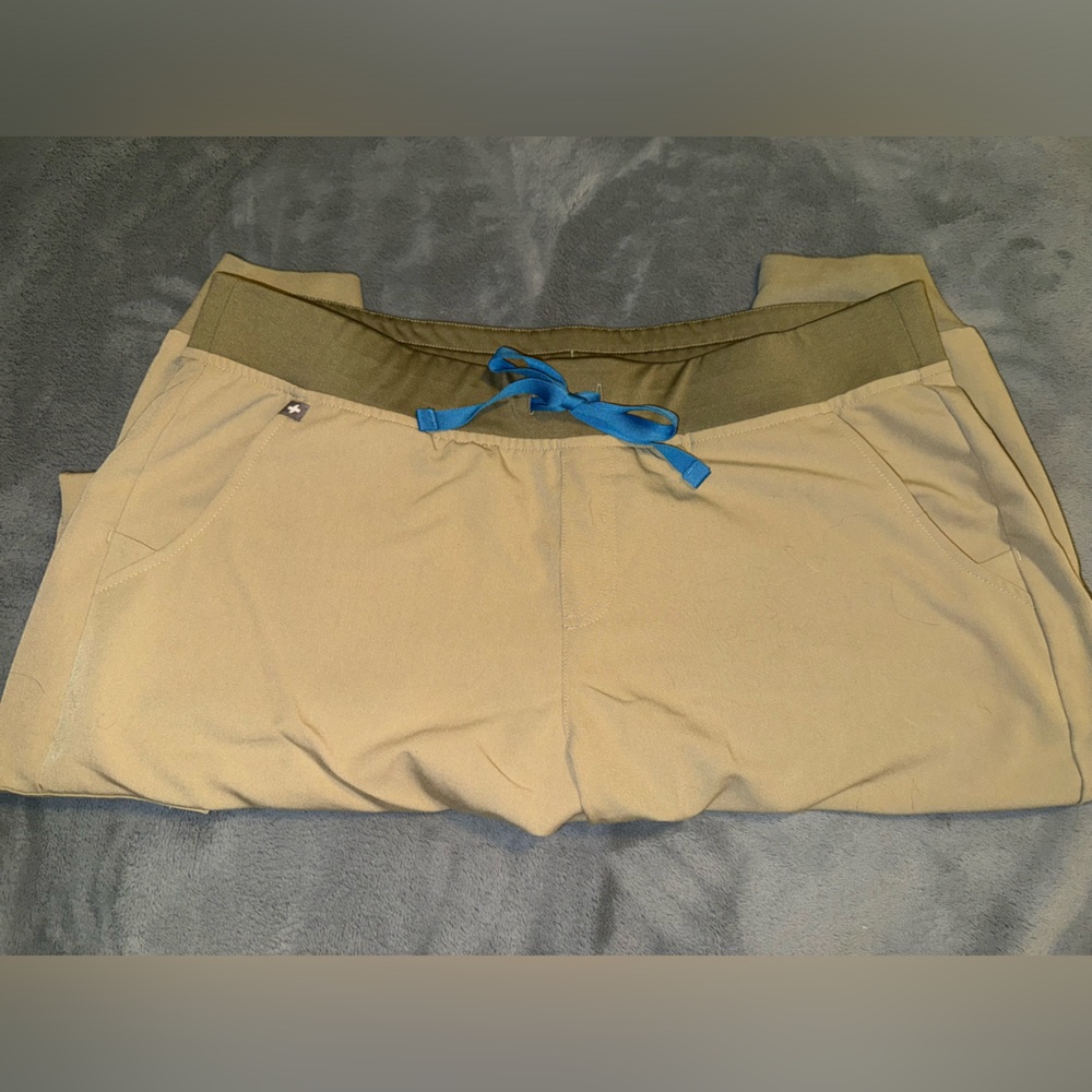 Figs Khaki Scrub Joggers (tall)